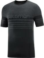 Футболка Salomon ESSENTIAL SEAMLESS SS, размер L, Black