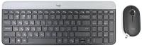 Комплект клавиатура + мышь Logitech MK470 Slim (английский/русский) gray