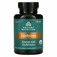 Dr. Axe / Ancient Nutrition, Cordyceps, Energy and Endurance, 30 Tablets