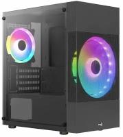 Корпус MicroATX Minitower AeroCool Atomic Lite-G-BK-V2 Black