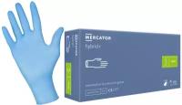 Перчатки одноразовые нитрил/винил Mercator hybrid, р.S, 50 пар/уп