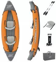 Байдарка Lite-Rapid X2 Kayak, 2-местная, вёсла 218 см, до 160 кг, 321 х 88 х 48 см, 65077 Bestway