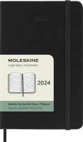 Еженедельник Moleskine CLASSIC WKLY Pocket, 9 x 14 см, 144 страницы, датированный, черный