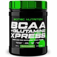 Аминокислоты BCAA (БЦАА), Scitec Nutrition, BCAA+Glutamine Xpress, 300 г, Мохито