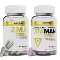 Набор 2 упаковки aTech nutrition Витамины для мужчин + ZMA капсулы/таблетки
