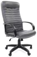 Кресло офисное Консул Ультра экокожа серый