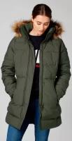 Куртка парка женская, Helly Hansen, W BLUME PUFFY PARKA, цвет зеленый, размер XS