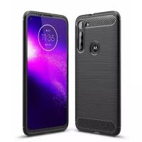 Чехол-накладка Carbon Fibre для Motorola Moto G8 Power (черный)