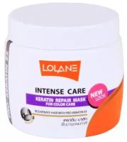 Кератиновая маска Lolane "Intense Care" для восстановления окрашенных волос 200 мл