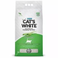 Наполнитель CAT’S WHITE Aloe Vera комкующийся 5 л