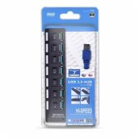 USB 3.0 хаб SmartBuy с выключателями, 7 портов (SBHA-7307-B), черный