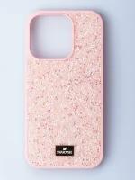 Чехол Swarovski на iPhone 13 Розовый