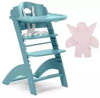 Растущий стульчик Childhome Lambda 2 с подушкой, jade green/angel pink