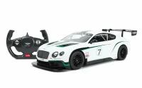 Машинка на радиоуправлении Rastar Bentley Continental GT3 (арт.70600), 1:14, 34см, белая