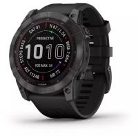 Умные часы Garmin Fenix 7X Sapphire Solar GPS, серый/черный