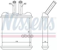 Радиатор Отопителя Nissens арт. 76502