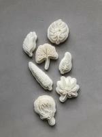Штампы для полимерной глины Тропические листья 7шт