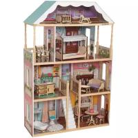 KidKraft кукольный домик "Шарллота" 65956, бежевый/розовый/голубой