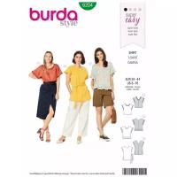 Выкройка Burda 6204 - Женская (футболки, рубашки с коротким рукавом)