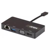 Многопортовая мини док-станция ATEN UH3232 / UH3232-AT, USB-C мини-док-станция ATEN UH3. ATEN UH3232-AT