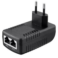 Блок питания для устройств POE, DC 48В, 0.5А, 24Вт, POE-B, 2xRJ45, Fast Ethernet | ORIENT SAP-48POE