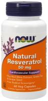 Natural Resveratrol 60 капсул Ресвератрол NOW Foods