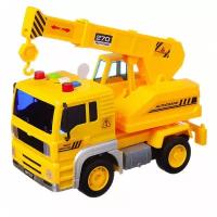 Машинка инерционная ABtoys Автокран свет/звук 1:20, 24x12x15.5 см C-00450