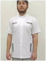 Куртка мужская, производитель Фабрика швейных изделий №3, модель М-287, рост 176, размер 50, цвет белый с серой отделкой