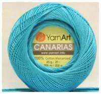 Пряжа YarnArt Canarias (0008 - Яркая бирюза)20гр-203м, 1 моток