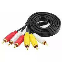 Кабель 3 rca-3rca(колокольчики) smartbuy 1.8 метра