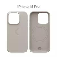 Силиконовый чехол COMMO Shield Case для iPhone 15 Pro, с поддержкой беспроводной зарядки, Linen