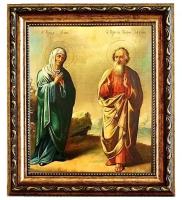 Иоаким и Анна Святые родители Богородицы. Икона на холсте