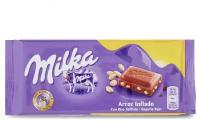 Шоколадная плитка Milka Crispy Rice воздушный рис 100 гр