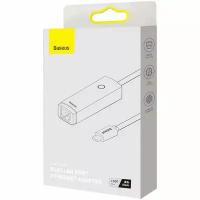 Адаптер Type-C to RJ45 Baseus WKQX000301 RJ45 LAN PORT ETHERNET ADAPTER 1000 Mbps, AIRJOY, черный