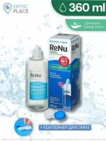 Многоцелевой раствор Bausch+Lomb ReNu MultiPlus, 360 мл с контейнером для линз (Реню Мультиплюс)