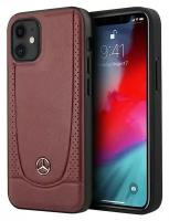 Чехол CG Mobile Mercedes Genuine leather Urban Smooth/perforated Hard для iPhone 12 mini, цвет Красный (MEHCP12SARMRE)