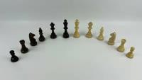 Деревянные шахматные фигуры с утяжелителем Стаунтон 6 в пакете