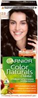 GARNIER Color Naturals стойкая питательная крем-краска для волос, 2.0, Элегантный Черный, 110 мл