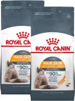 ROYAL CANIN HAIR & SKIN CARE для взрослых кошек при аллергии (0,4 + 0,4 кг)