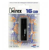 USB-накопитель Mirex 16GB, USB 2.0 (черный)