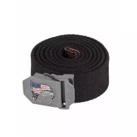 Ремень тактический нейлоновый ARMY OPERATOR BELT, пряжка цветная AMERICAN EAGLE, цвет Черный (Black)