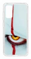 Чехол для Samsung Galaxy S20 Kruche Print Оно, пластиковая накладка, силиконовый бампер с защитой камеры, противоударный прозрачный кейс с рисунком