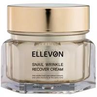 Крем для лица улиточный антивозрастной Ellevon Snail Wrinkle Recover Cream, 100 мл