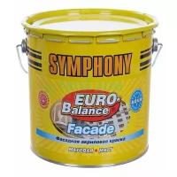 Краска акриловая Symphony EURO-Balance Facade Aqua матовая белый 9 л 14 кг