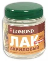 Лак акриловый глянцевый, банка, 200мл, Lomond