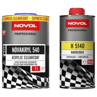 Лак против царапин Novol Novakryl 540 2+1 Acrylic Clearcoat 1 л. с отвердителем 0,5 л