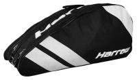 Чехол 10-12 ракеток Harrow Ace Pro Racquet Shoulder Bag Black/Silver 1550210