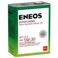 ENEOS Масло Моторное 5w30 Eneos 4л Полусинтетика Super Diesel Cg-4