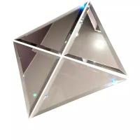 Зеркальная плитка с фацетом Briola 25 см, треугольная, комплект 4 шт, зеркало интерьерное