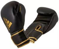 Перчатки боксерские Hybrid 80 черно-золотые (вес 8 унций)